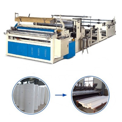 Jumbo Roll 1575mm Tissue Toilet Paper Rewinder And Slitter Machine For Small Paper Rolls