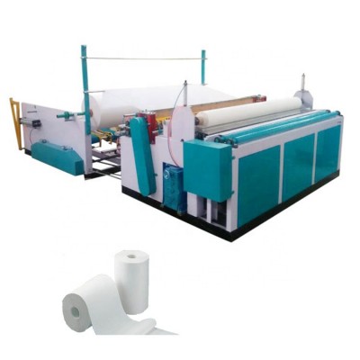 1092mm Small Toilet Tissue Paper Making Paper Roll Rewinding Process Machine