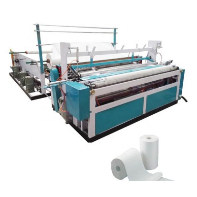 Automatic Rewinding Peforating Toilet Paper Roll Embossed Slitter Rewinder Machine